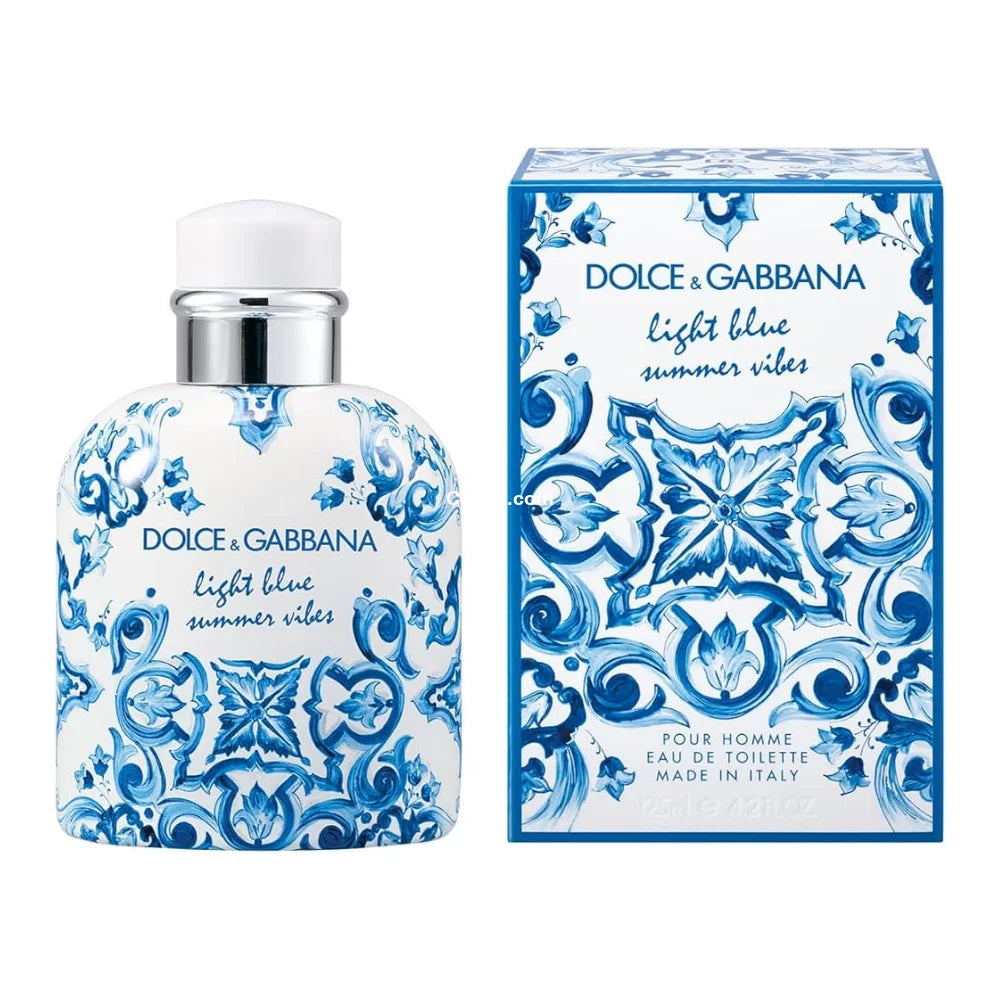 Light Blue Pour Homme Summer Vibes D and G For Men 125ml